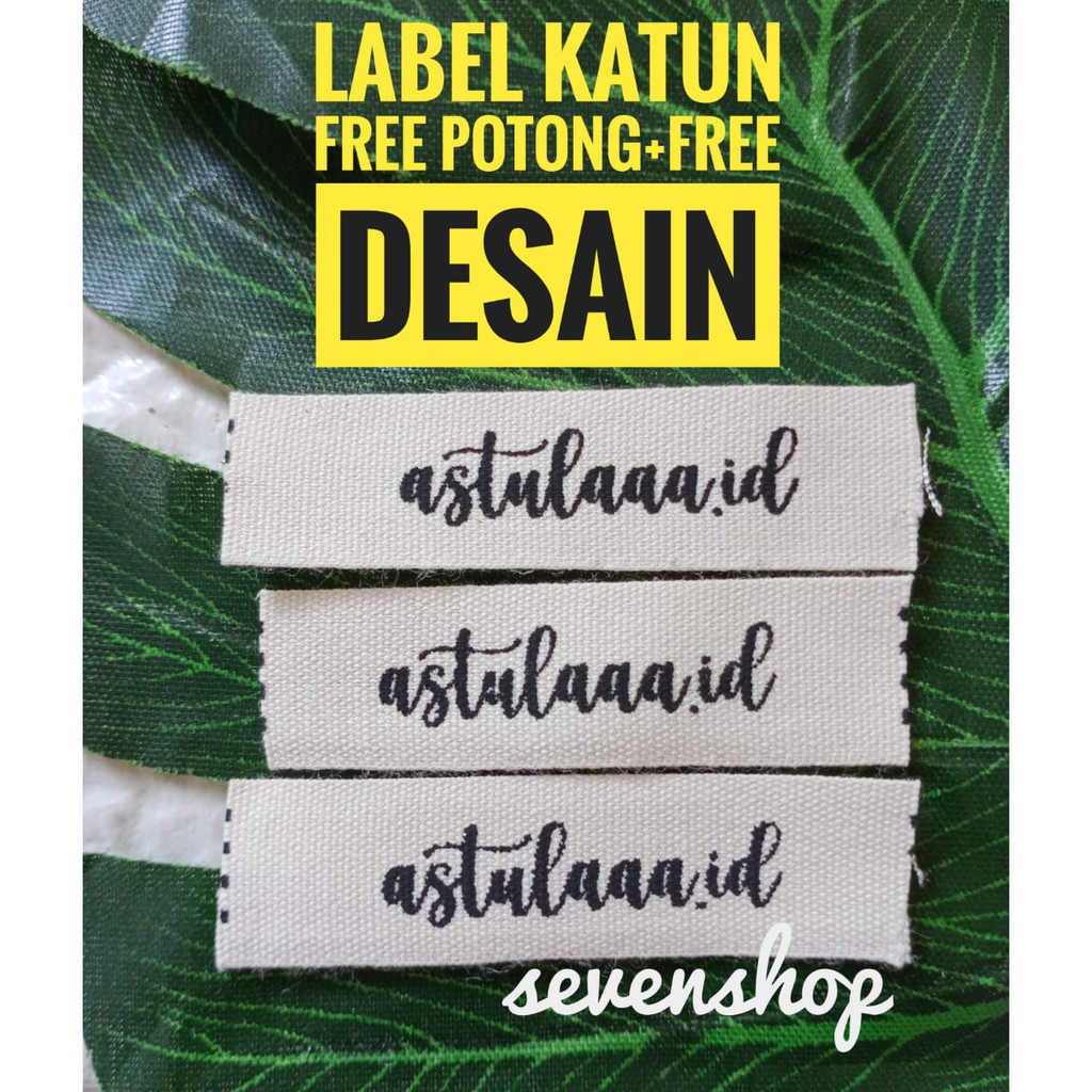 

LABEL KATUN LABEL BAJU BAHAN KATUN