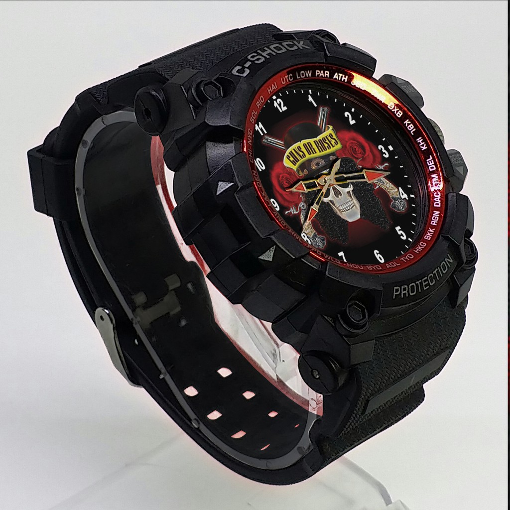 (ISTIMEWA BOSSQUE) JAM TANGAN GUNS N' ROSES LIST MERAH - EXCLUSIVE 11