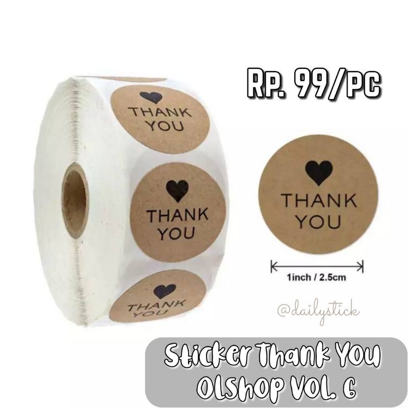 

Sticker Thank You Olshop Vol. 6