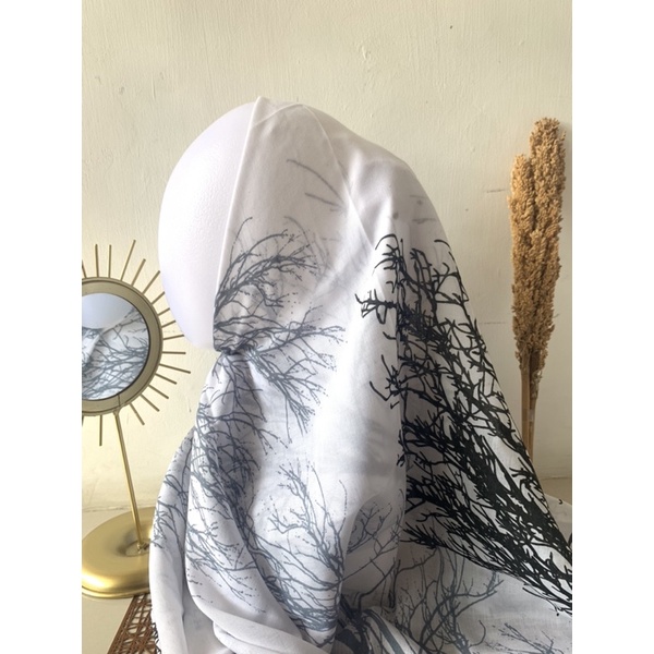 hijab voal motif akar