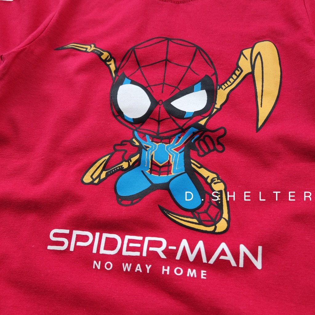 KAOS DISTRO ANAK MERAH SPIDERMAN NO WAY HOME/D.SHELTER