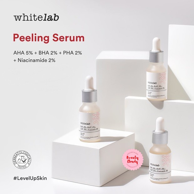 ❤️ Cloudy ❤️ WHITELAB Peeling AHA BHA PHA Serum -Serum Eksfoliasi Pengangkat Sel Kulit Mati Memperbaiki Tekstur Kulit Dengan AHA, BHA