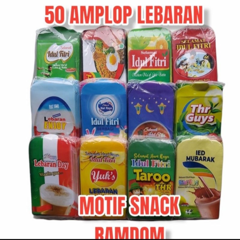 50 PCS AMPLOP LEBARAN