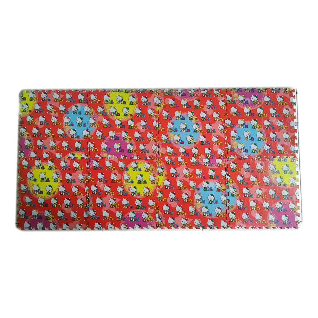 Matras Puzzle Eva Gambar Hellokotty Sticker - Matras karakter Motif Anak 29x29cm
