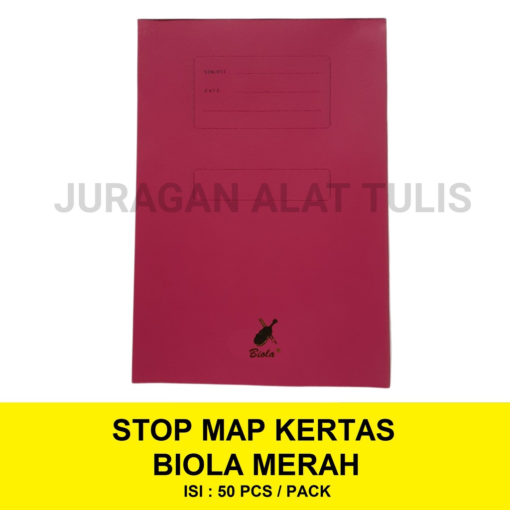 

STOP MAP / MAP KERTAS BIOLA MERAH