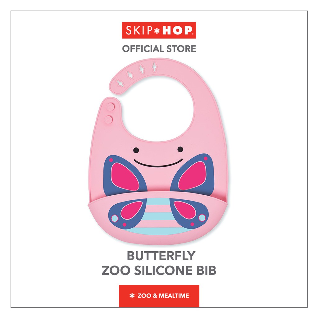 Skip Hop Zoo Silicone Bib (23220) - Celemek Slabber Anak