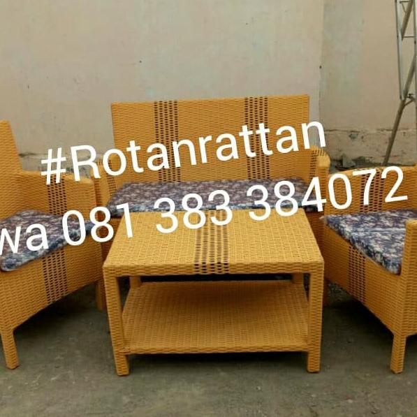best seller] Kursi tamu hawai rotan sintetis