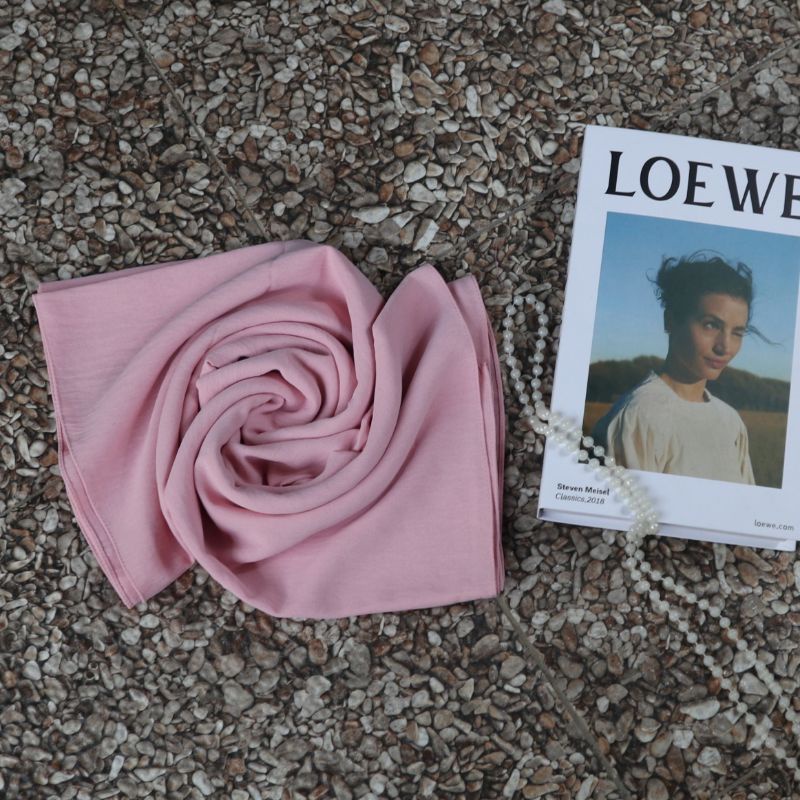 PASHMINA CRINKLE AIRFLOW COTTON SHAWL PREMIUM | PASMINA-Blush