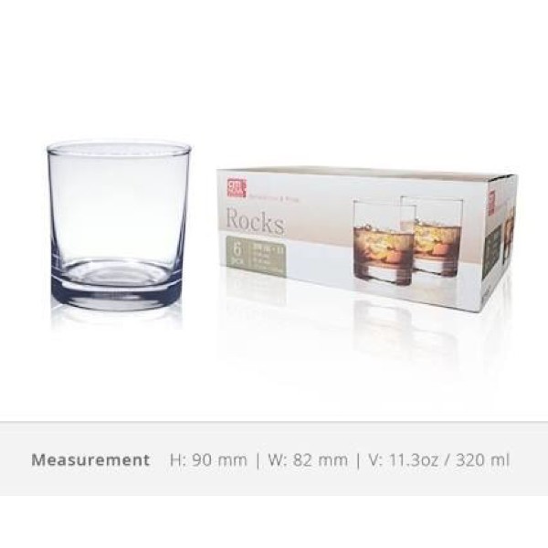 Gelas Kaca Citinova Rocks / Glass / Glassware 6 Pcs
