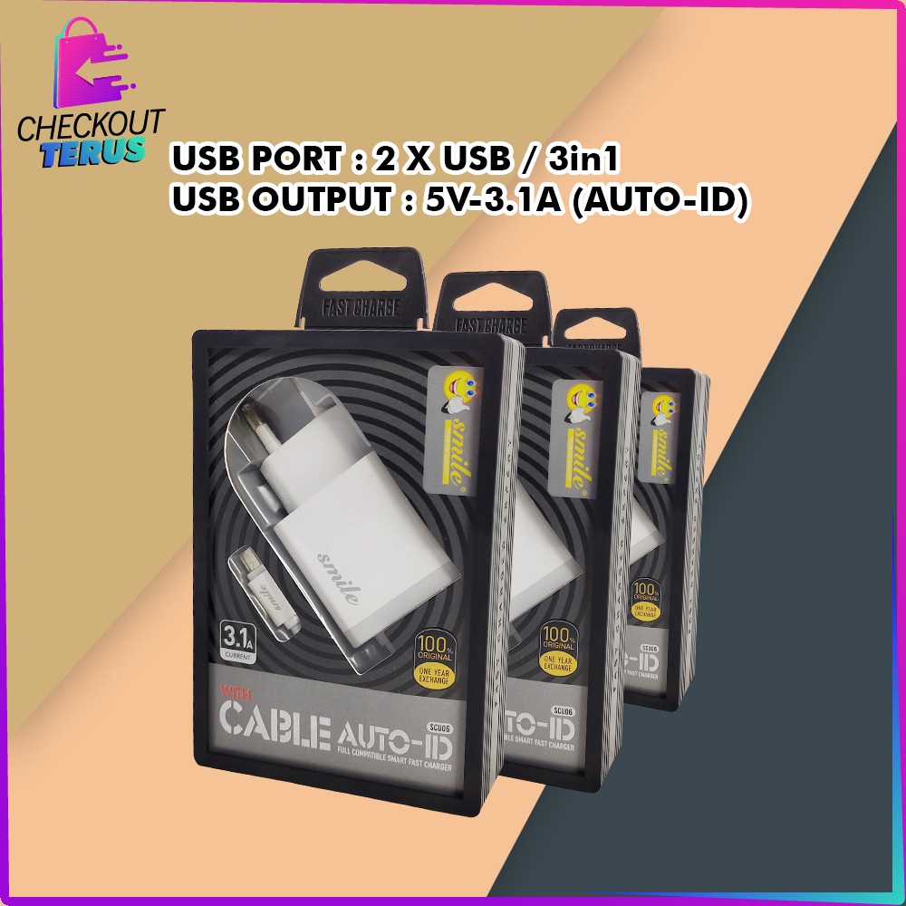 CT C466 Charger Travel Adapter 2 Port USB Colokan USB Pengisi Daya Cepat Dual USB Pengisi Daya Fast Charger Travel