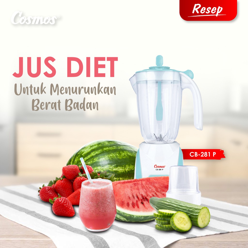 BLENDER PLASTIK COSMOS CB-281 P / CB281P / CB 281P ( 2 LITER ) ORIGINAL ORI 100% TERMURAH !