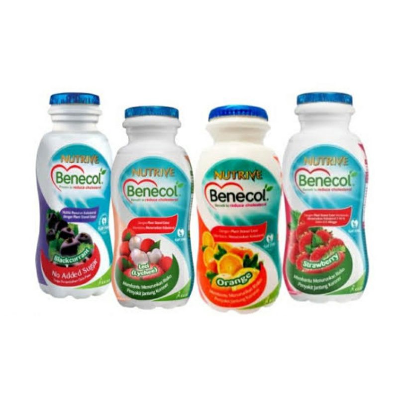 Nutrive Benecol Botol Single 100 ml Lychee Blackcurrant Orange Strawberry Fibershot