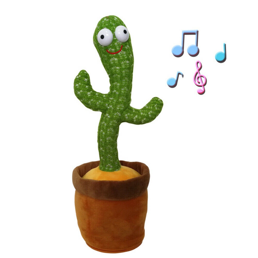 Dancing Cactus Plush Holiday Decoration 