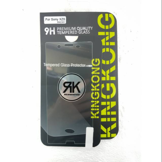 kingkong tempered glass Sony XZS antigores screen guard protector kaca