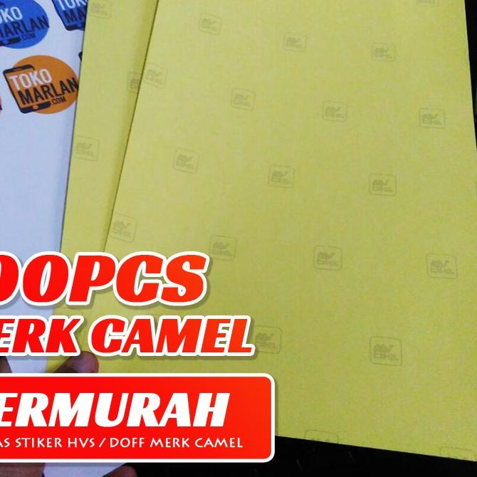 

COD !! 1.1 Kertas Sticker Stiker HVS / Doff F4 & A4 Isi 100 Lembar MERK CAMEL [KODE 3]