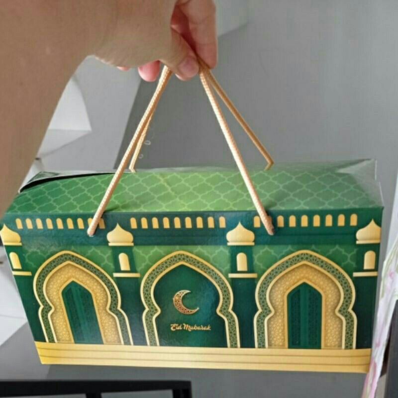 

paper bag idul fitri - box kue lebaran - box cookies - box hampers - kotak kue - dus kue - gift box