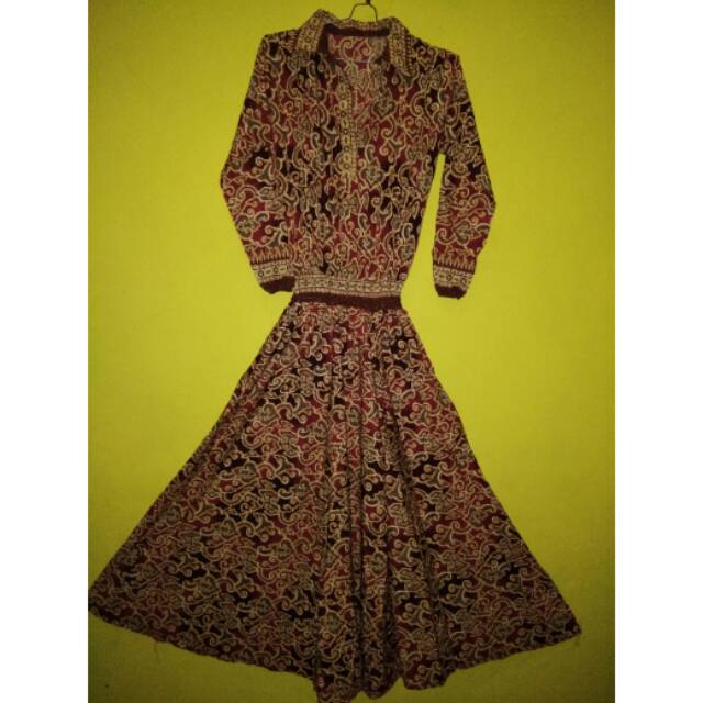 Preloved gamis batik || Gamis batik preloved