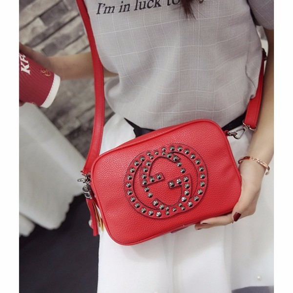 TAS CANTIK BRANDED tas merah keren wanita mirip CHANEL IMPOR FASHION JALAN SELEMPANG bahu