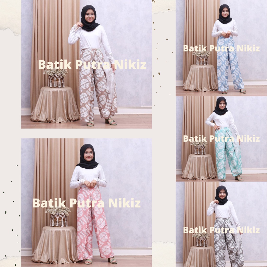 NEW (COD) Celana Batik Kulot Layer Panjang celana ABG Panjang Tumpuk