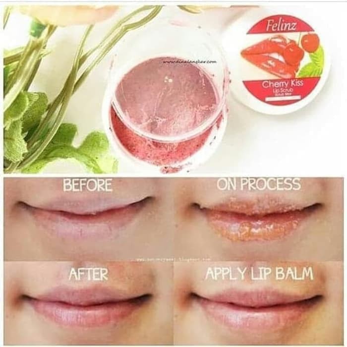 FELINZ LIP SCRUB CHERRY KISS ORIGINAL BPOM - LIP SCRUB FELINZ ORI BPOM ##