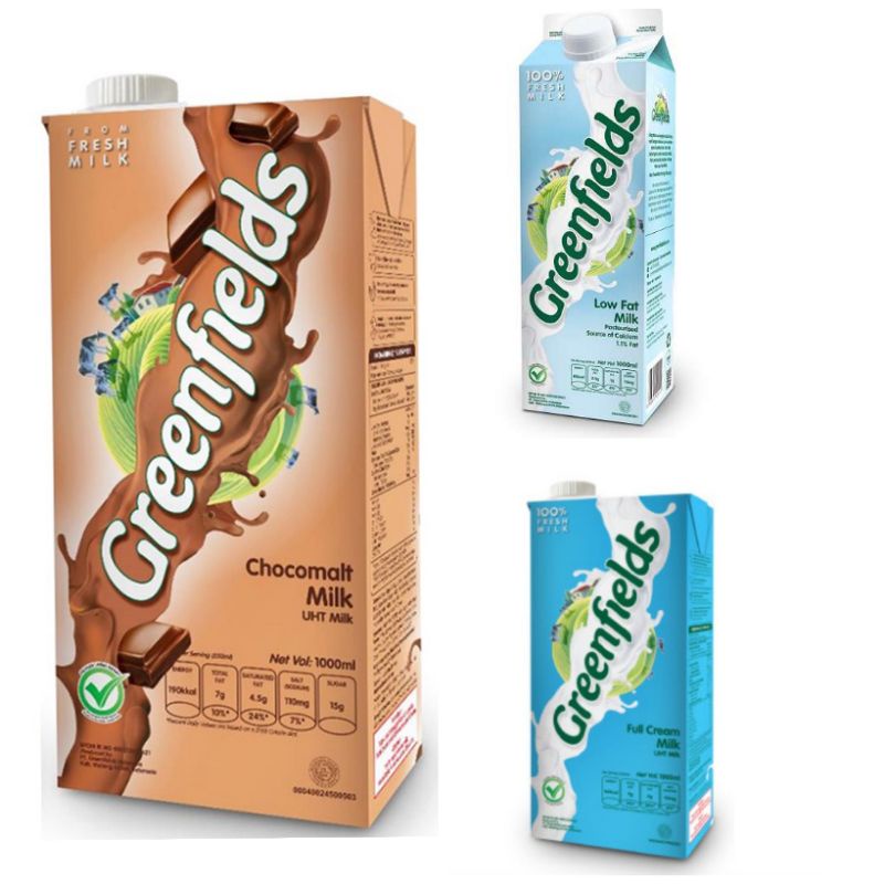 

SUSU GREENFIELDS UHT 1 LITER 1LITER/ GREENFIELDS UHT 1 LITER CHOCO MALT /LOW FAT /FULL CREAM