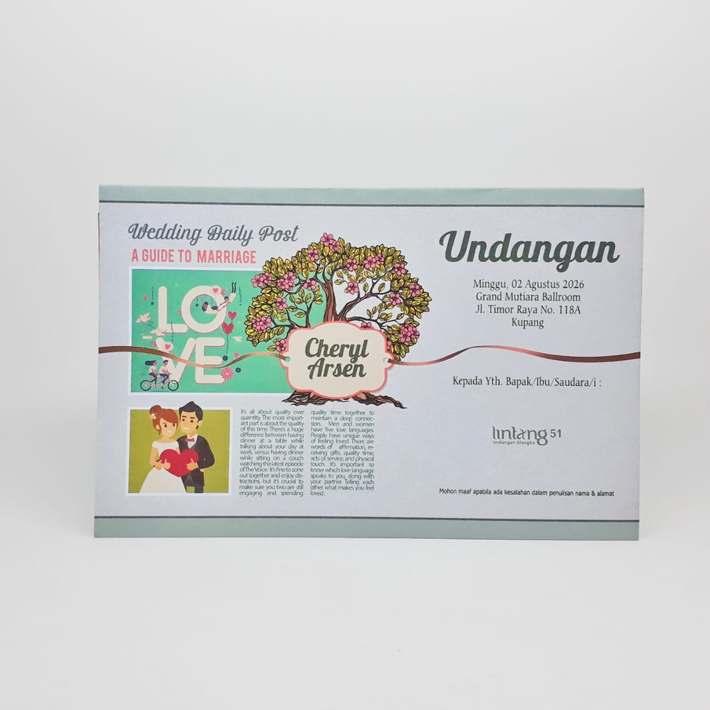 PUSAT GROSIR BLANGKO UNDANGAN LINTANG 51