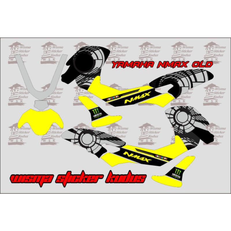Stiker Decal Nmax Old / Stiker Decal Nmax V Rossi / Decal Nmax Old