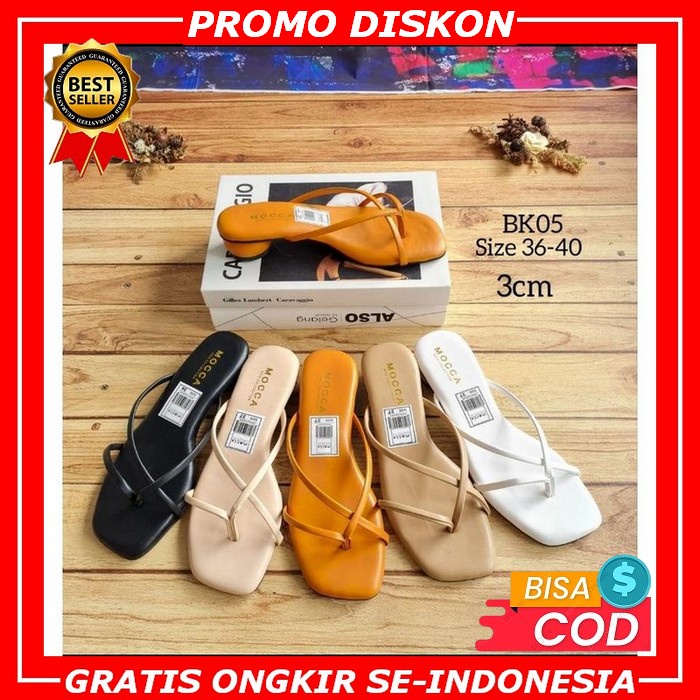 Sandal Heels Suade Bludru Wanita Kekinian Terbaru Hak Jinjit Kondangan Ibu Ibu Andin Ikatan Cinta Se