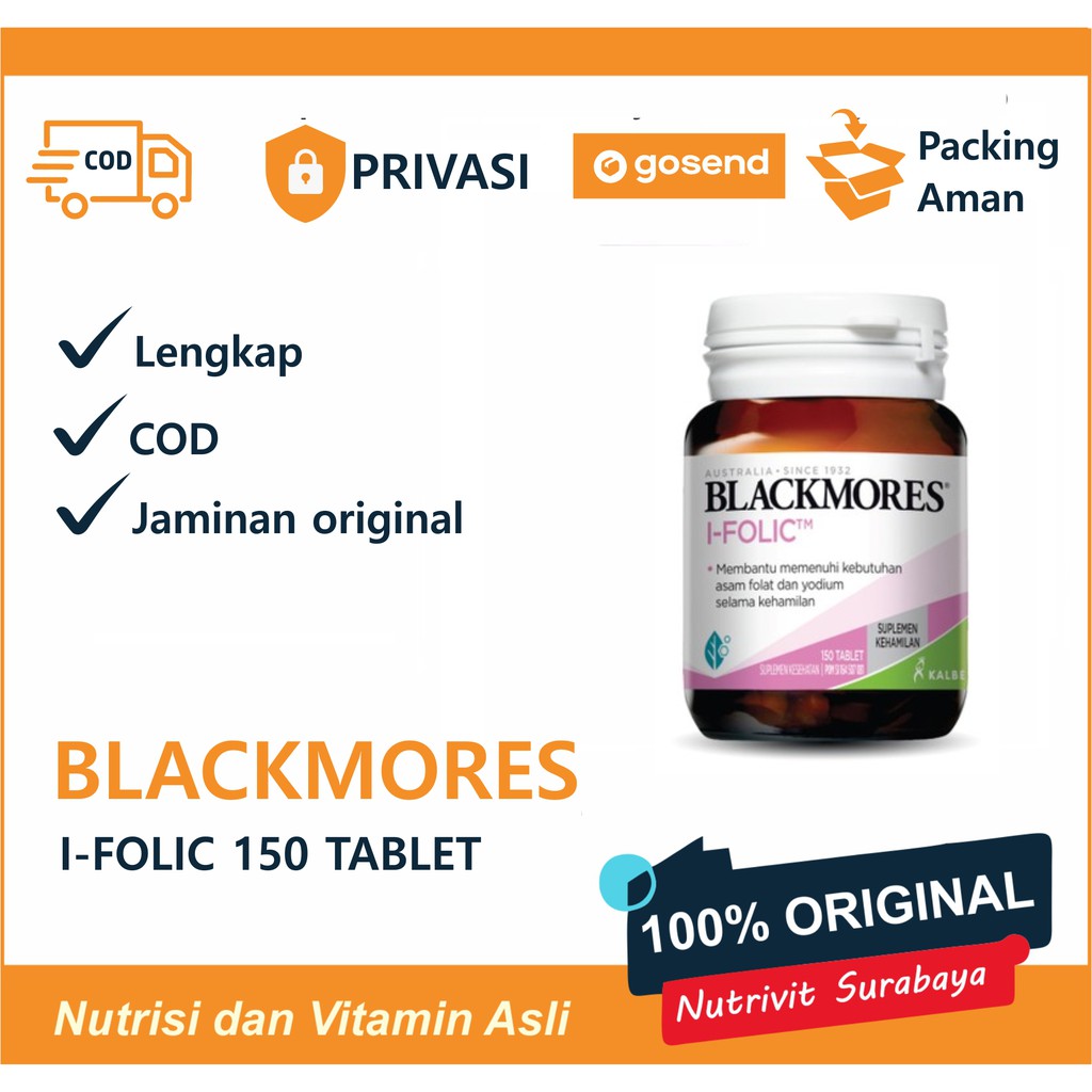 Blackmores I-Folic 150 Tablet Suplemen Kehamilan