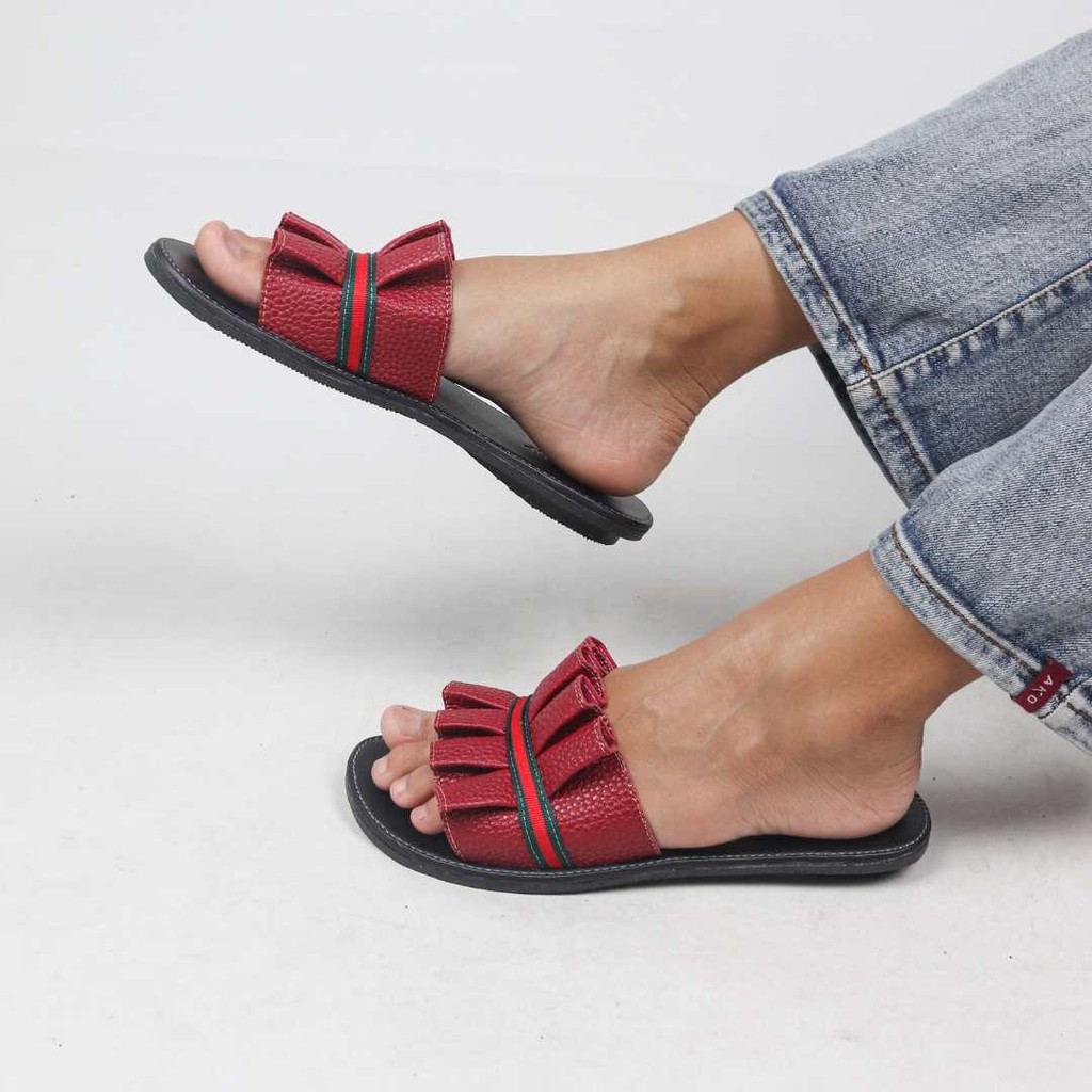 Sandal Papirut Look Up  Sandal Wanita Papirut Bisa COD Sandal Kulit Murah Selop PSHHSR - HISTORIA