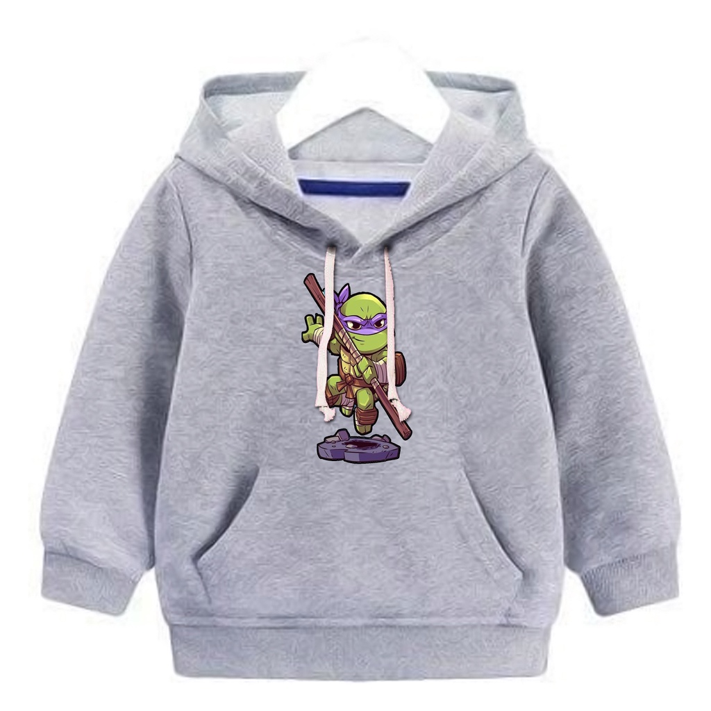 Jaket sweater hoodie anak laki - laki usia 2 3 4 5 6 7 8 19 10 tahun / switer  anak laki laki perempuan karakter hero KURA KURA NINJA  / GROSIR TERMURAH BISA COD