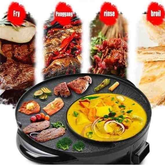 BAROKAH GAMIS Cookorean Smart Grill fry hotpot 2 in 1 masak panggang ala korea bbq