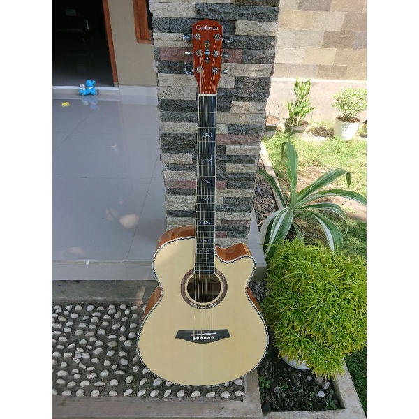 GITAR AKUSTIK CADENZA CE 124 C NATURAL ORIGINAL