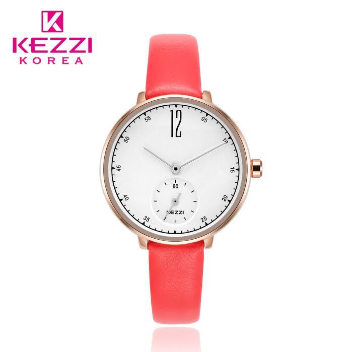 Kezzi Korea 1732 - Jam Tangan Fashion Wanita - Merah - Model Analog