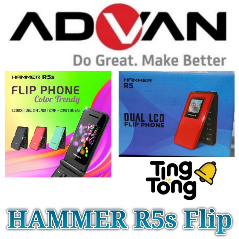 Advan Hammer R5S Dual GSM Flip Phone