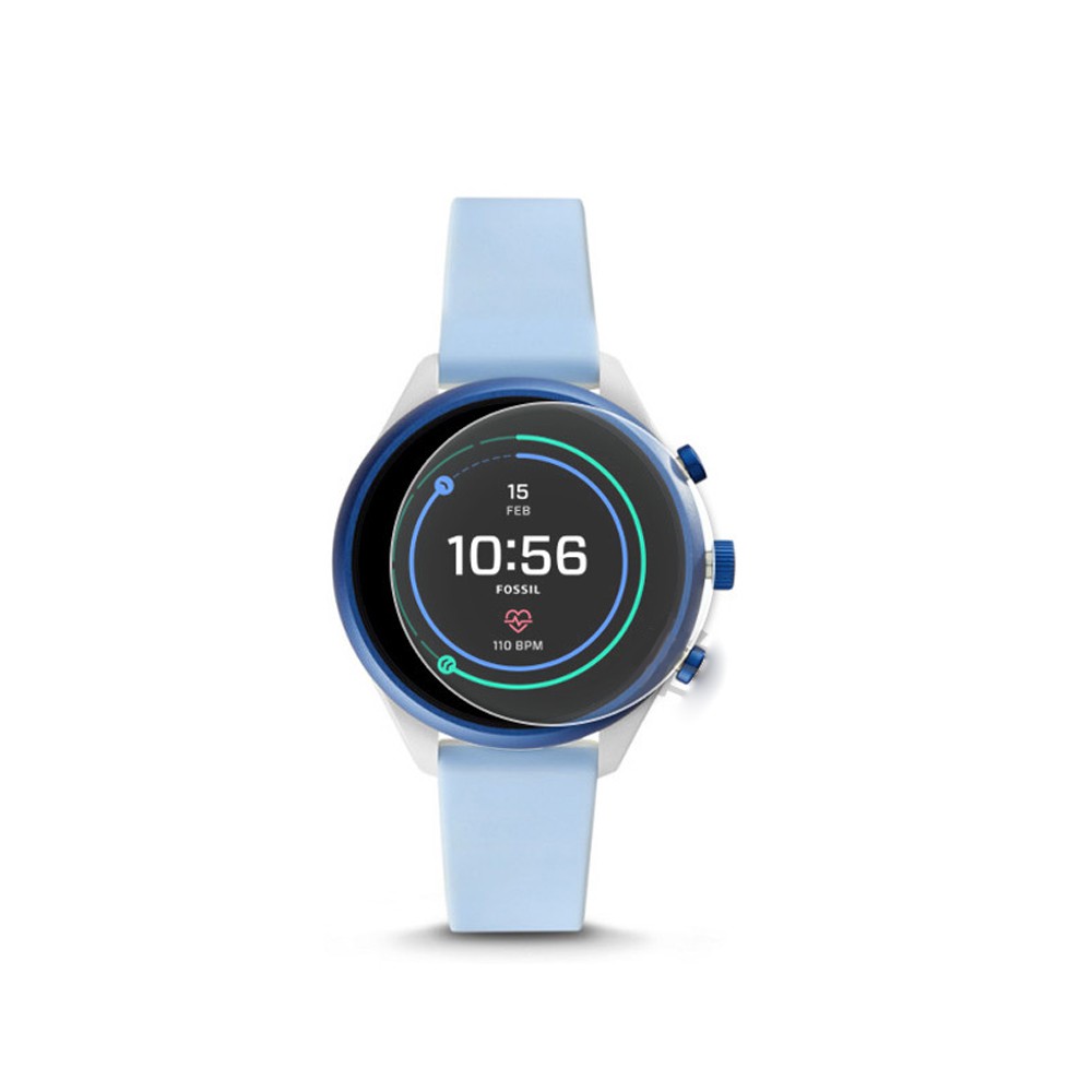 Pelindung Layar Tempered Glass Hd 41mm 43mm Anti Gores Untuk Smartwatch Fossil Sport 43mm