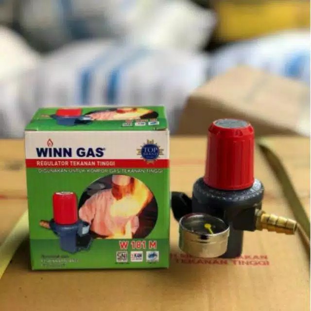 Winn Gas , HP,  W 181 Meter ,  Win Gas , Regulator  Kompor Gas  LPG Tekanan Tinggi , high pressure