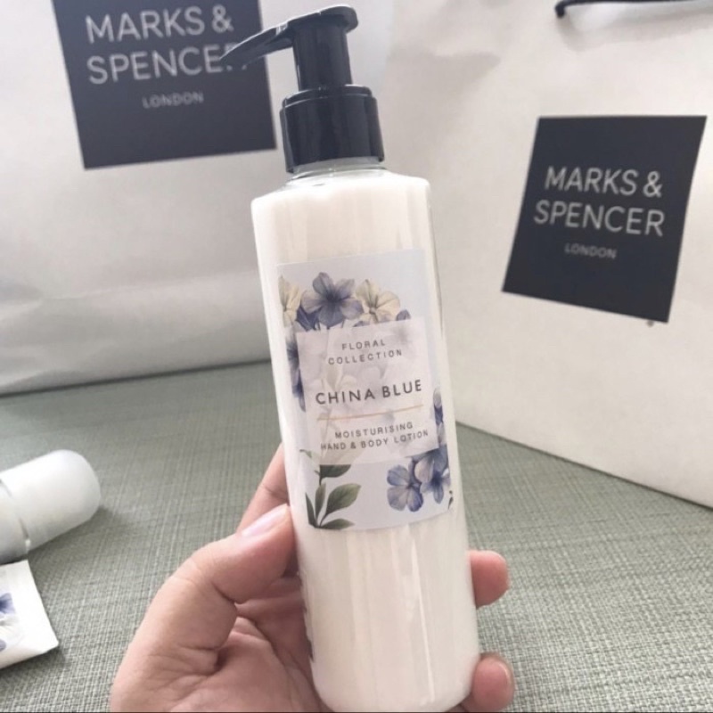 MARKS & SPENCER - M&S Lotion China Blue / Rose / Lily of the Valley Hand & Body Lotion 250ml