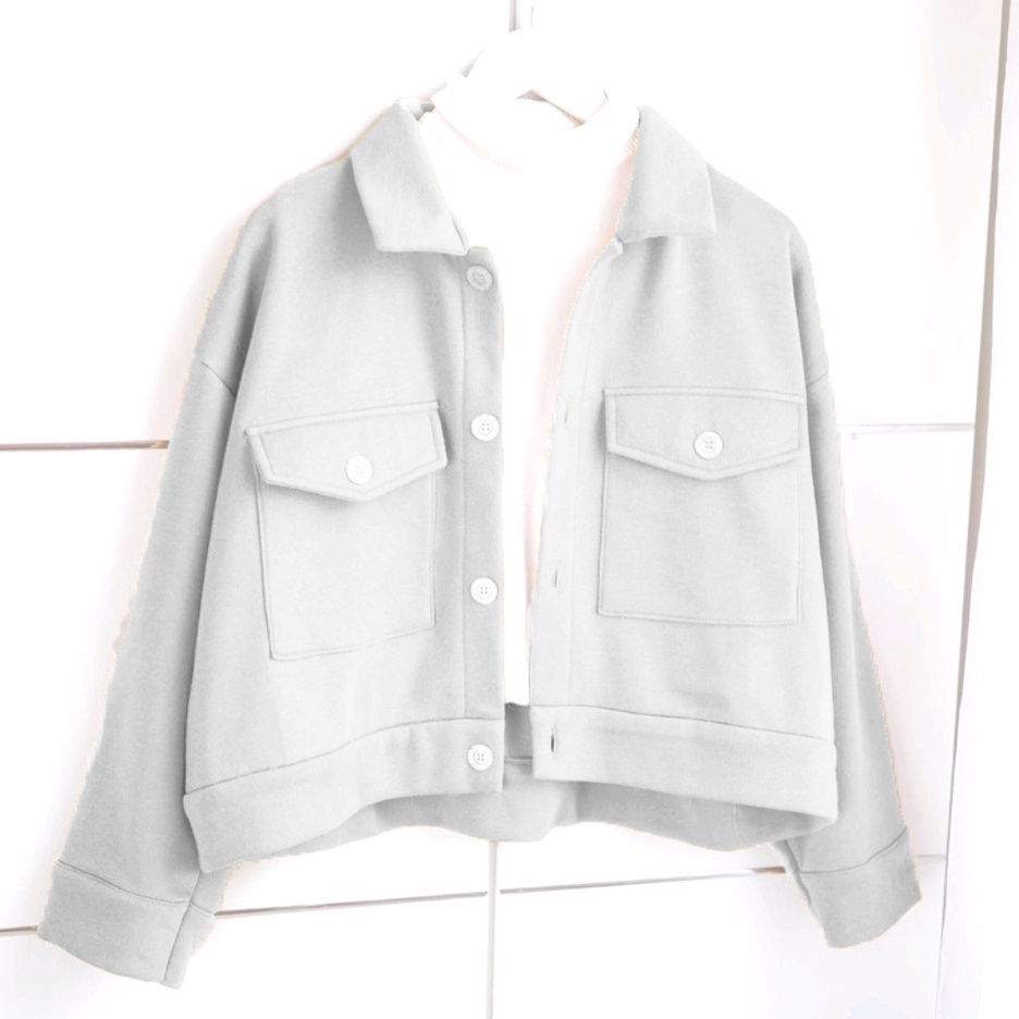 Outer Wanita Cardigan-Broken White (kerah)