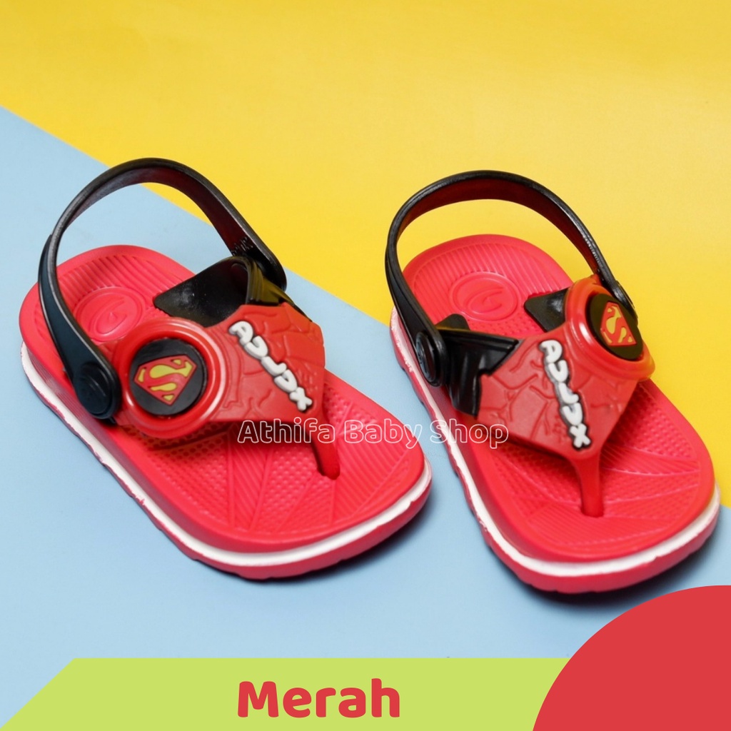 Sepatu Sandal Anak Laki Karakter Superman Usia 6 7 8 9 10 11 Bulan 1 2 3 Tahun Size 20 21 22 23 24 25 Sendal Gunung Karet Balita Bayi Lelaki Cewek Cowok Spatu Sandal Baby Prewalker Karet Phylon Ringan Cowok Karet -dulux 293e-