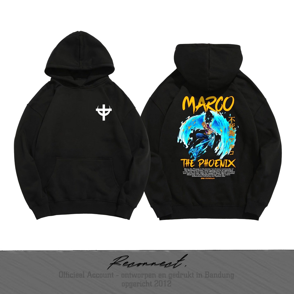 Reconnect Sweater Pullover Hoodie Anime One Piece Marco The Phoenix