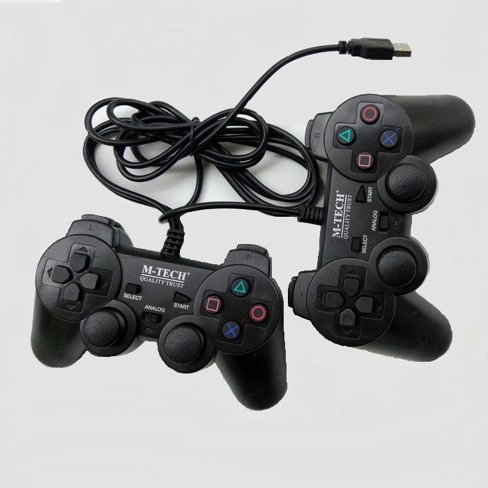 Gamepad Double Black M-tech 2 Hitam