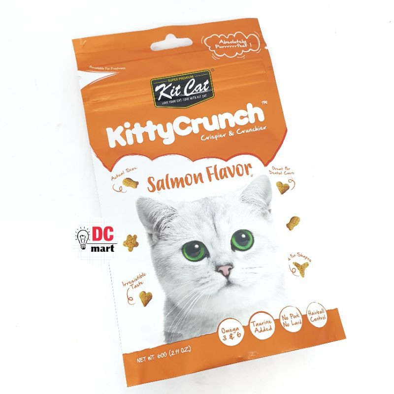 Snack Kucing KITTY CRUNCH KIT CAT - Snack Kering Kucing 60Gram