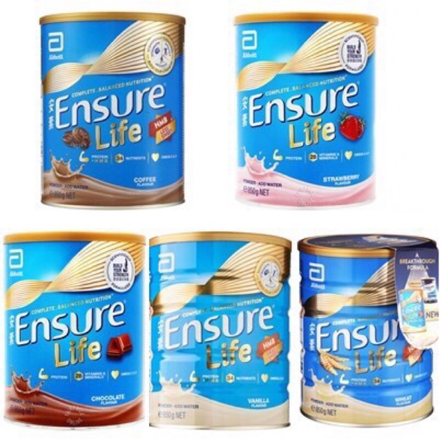 

Raeadystock Abbott Susu Ensure Life Singapore 850g 5 Varian Lengkap