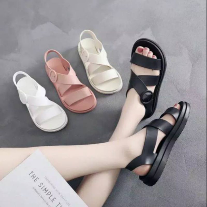 Sandal Jelly Sandal Gunung Tali Wanita Gesper Gladiator Balance 3613 terbaru
