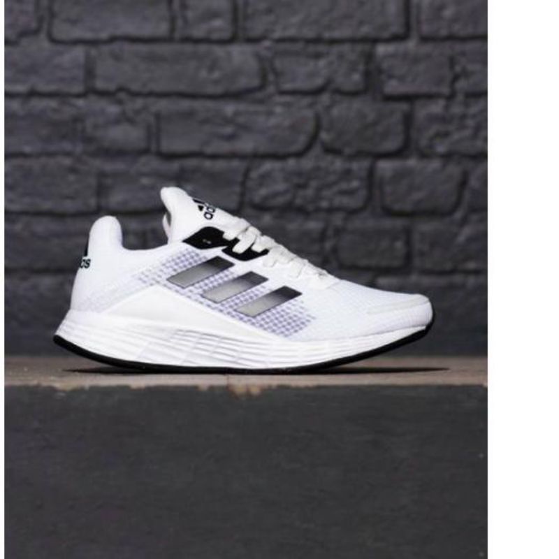 SEPATU ADIDAS DURAMO SL WHITE BLACK