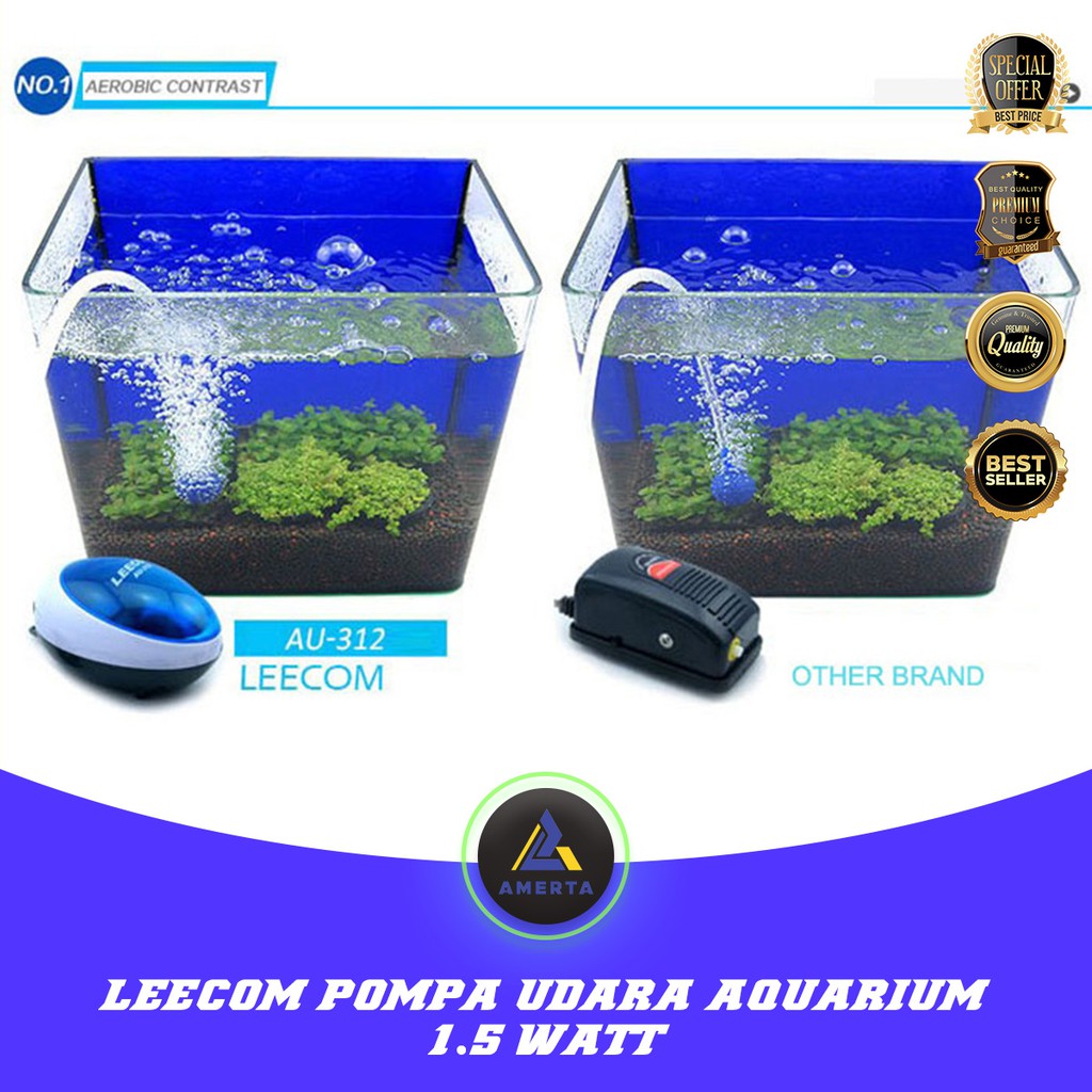 Pompa Gelembung Udara Aquarium 1.5w