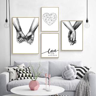 Love Poster Minimalist Black And White Posters Abstract Quotes Painting Nordic Canvas Prints Wall Art Pictures Shopee Indonesia