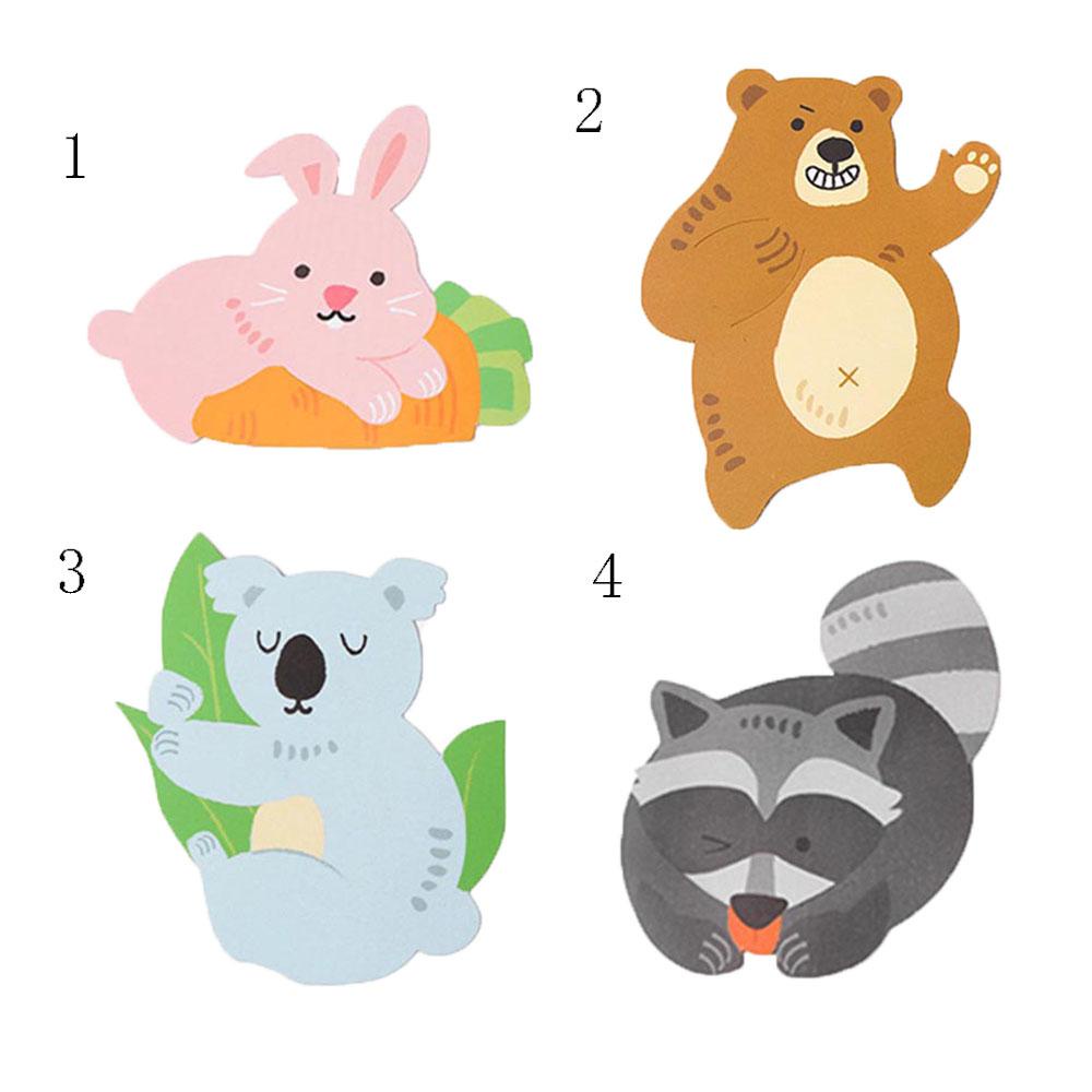 Suyo 50pcs / Pak Kartu Permen Lollipop Bentuk Beruang / Kelinci / Koala Untuk Hadiah Ulang Tahun / Paskah