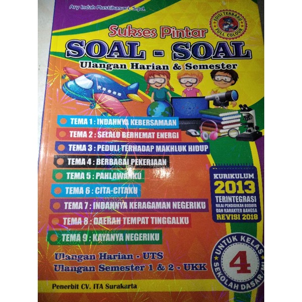 Buku soal tematik kelas 4 sd semester 1 dan 2